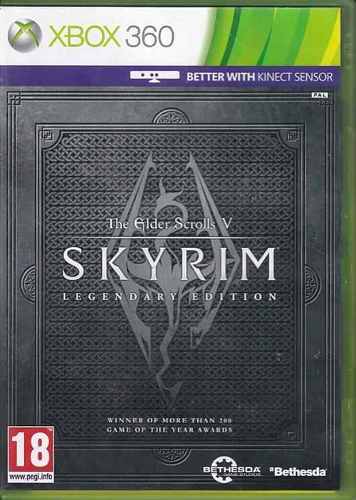 The Elder Scrolls V Skyrim Legendary Edition - XBOX 360 (B Grade) (Genbrug)